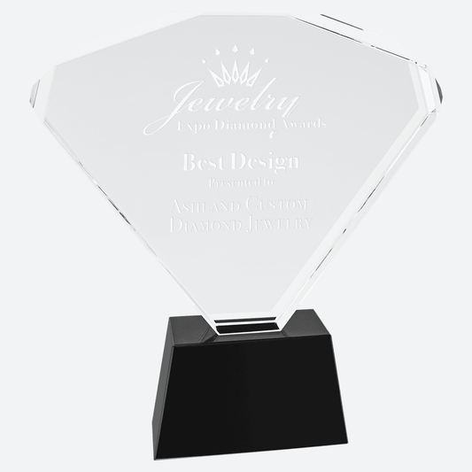 Crystal Fan with Black Base