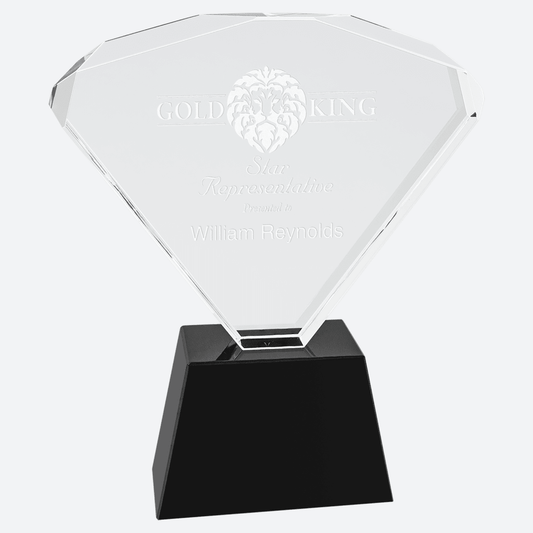 Crystal Fan with Black Base