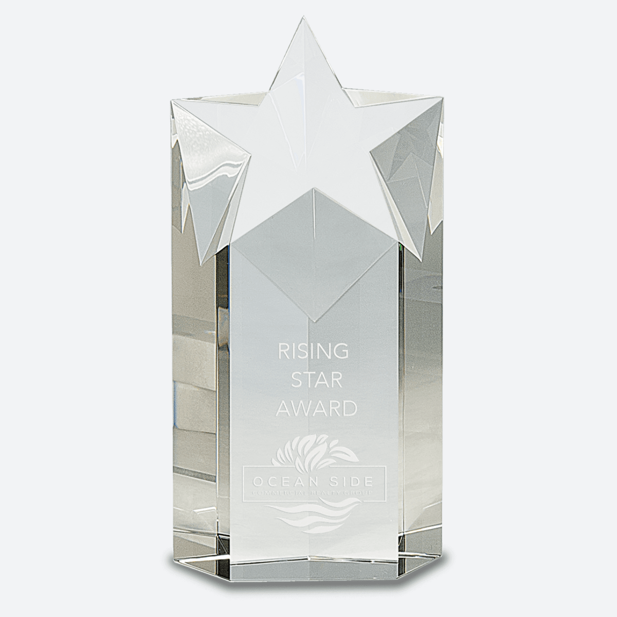 Clear Crystal Star Column