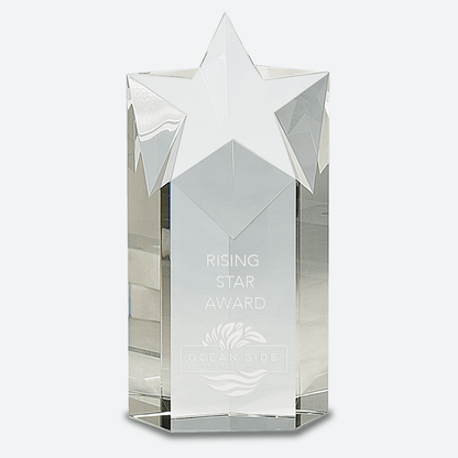 Clear Crystal Star Column