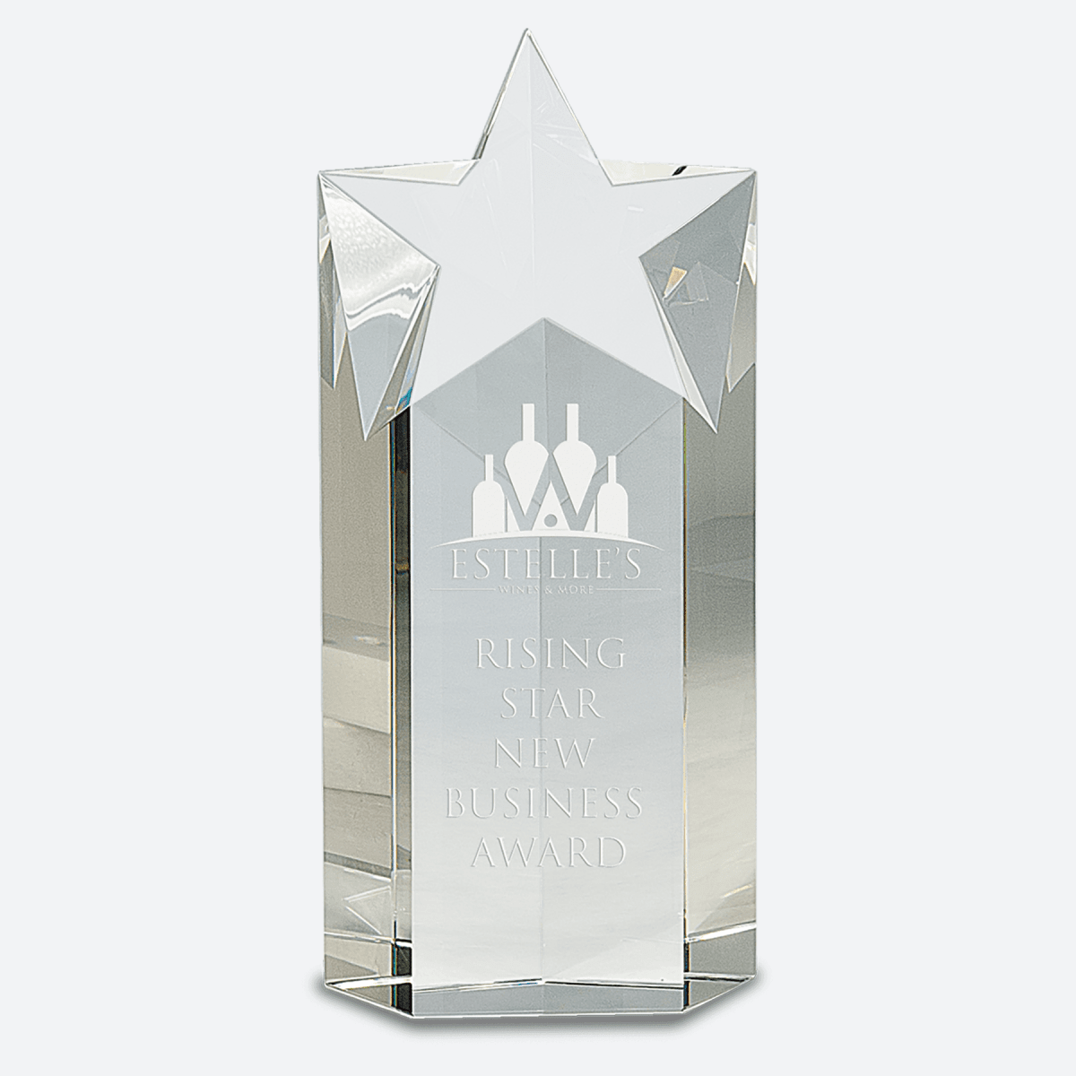 Clear Crystal Star Column