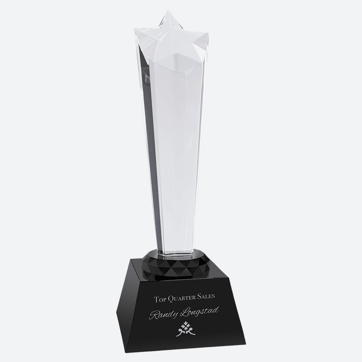 Crystal Rising Star with Black Base