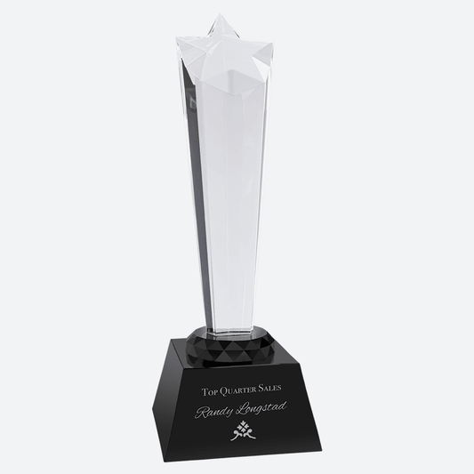 Crystal Rising Star with Black Base