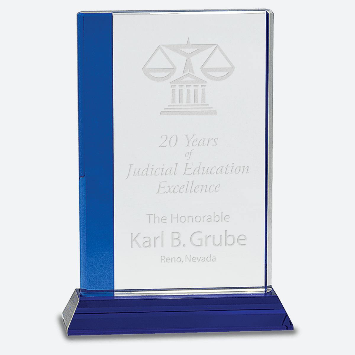 Blue Edge Crystal on Blue Base
