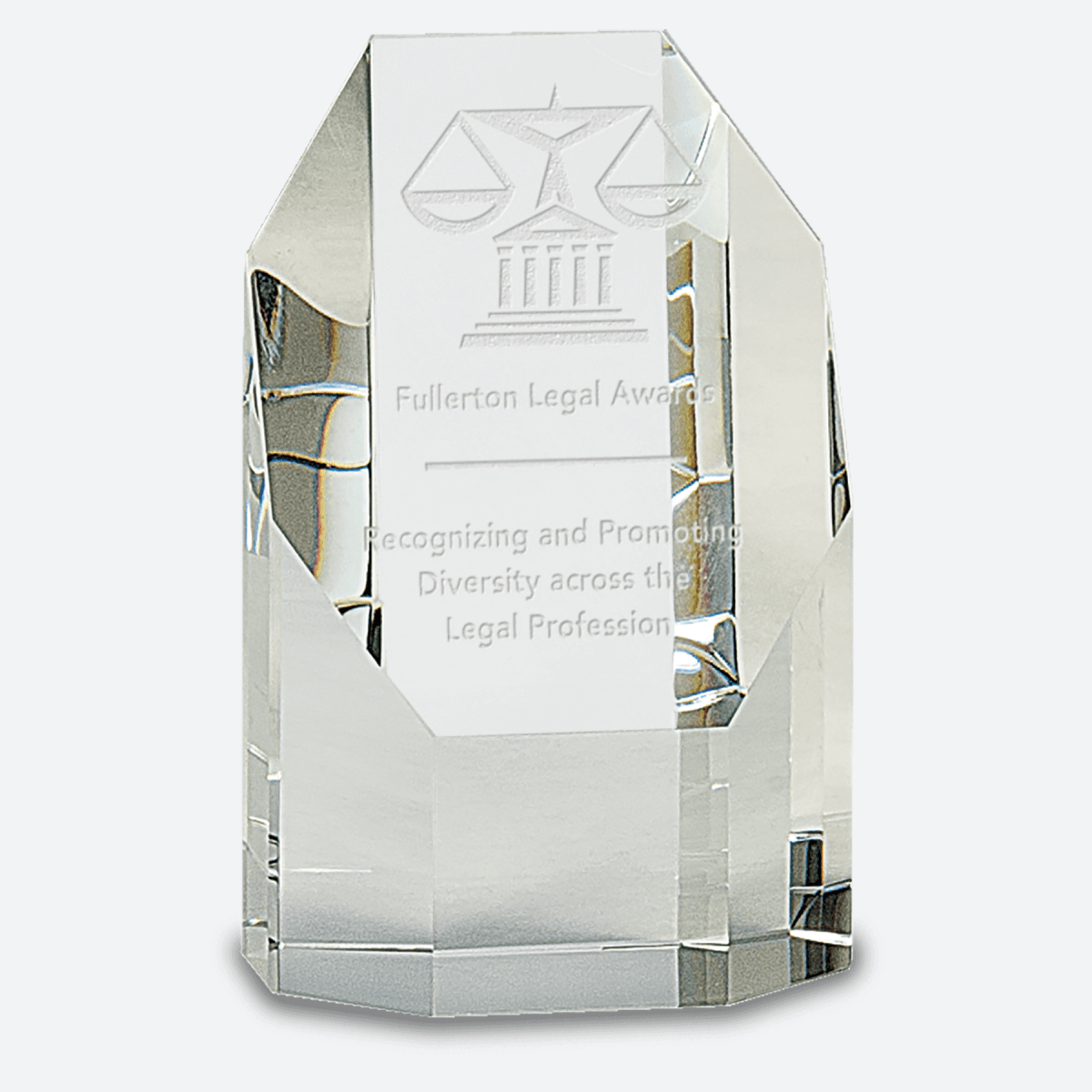 Clear Crystal Octagon Tower