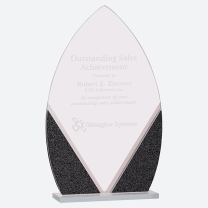 Oval Designer Glass Award