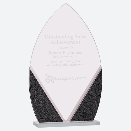 Oval Designer Glass Award