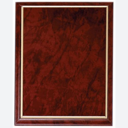 Ruby Marble Finish Plaque with Gold Cove Edge