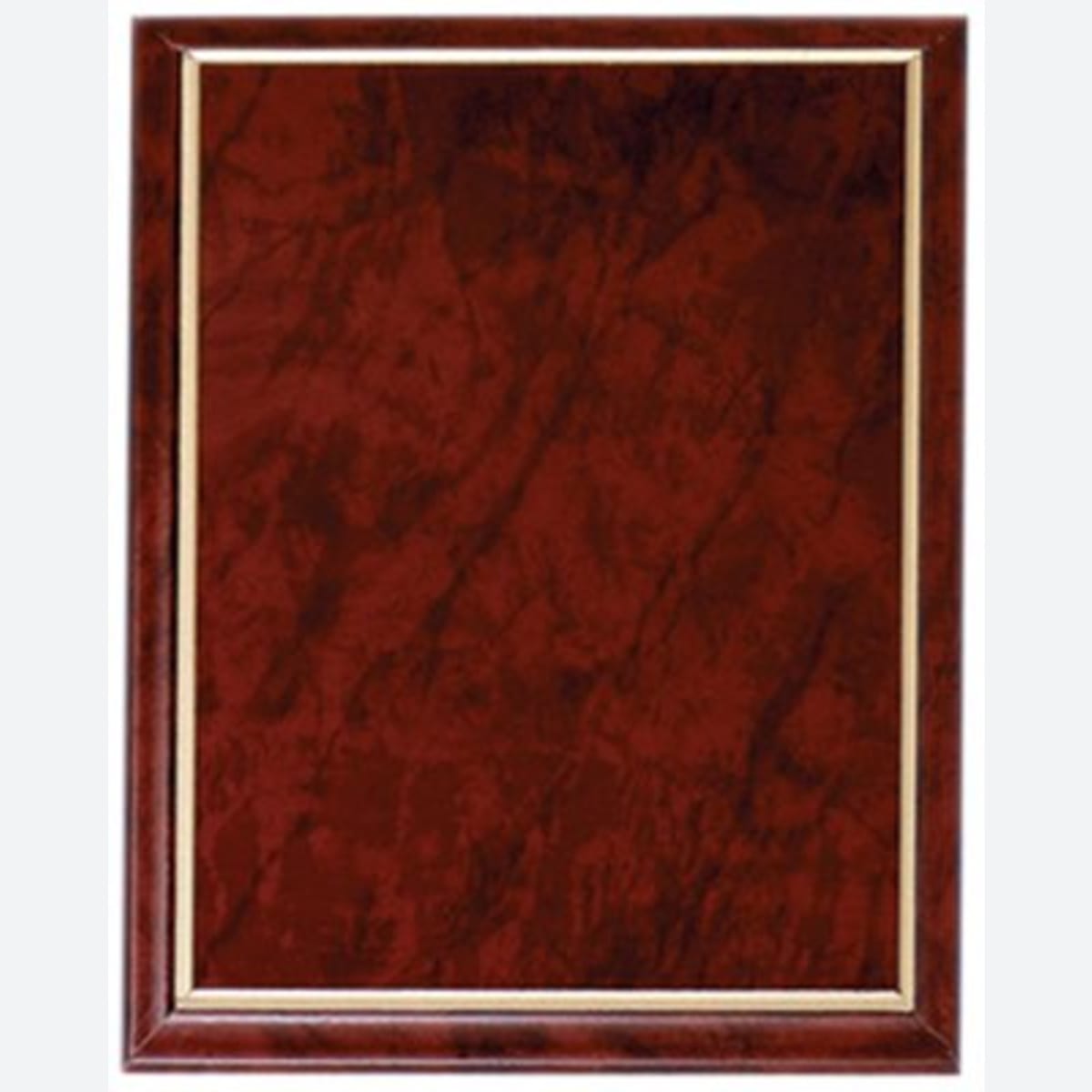 Ruby Marble Finish Plaque with Gold Cove Edge