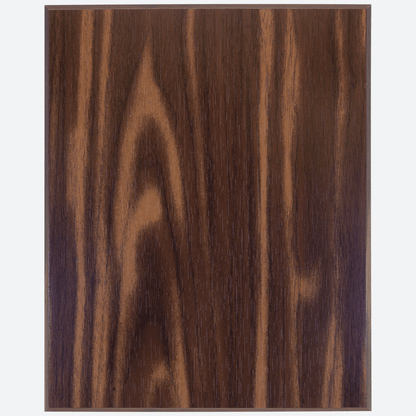 Walnut Finish Plaque with 45 Degree Bevel Edge