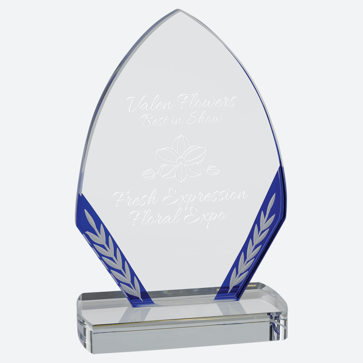 Blue Diamond Edge Glass