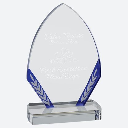 Blue Diamond Edge Glass