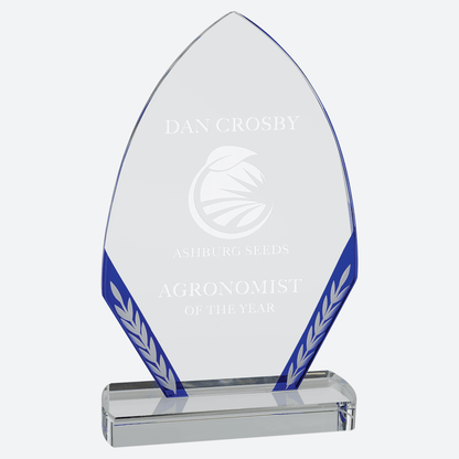 Blue Diamond Edge Glass