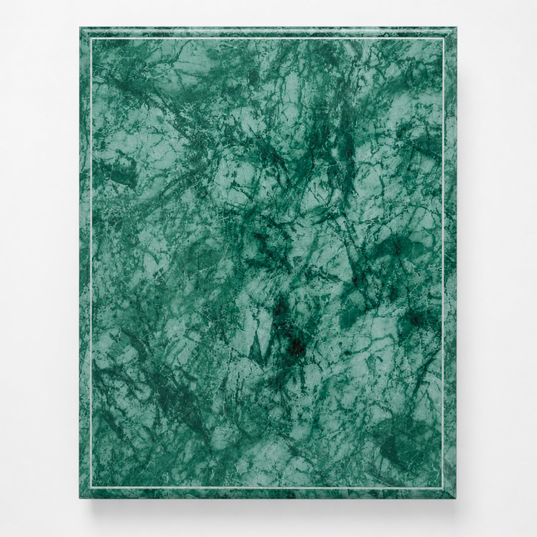 Emerald Marble Finish Plaque