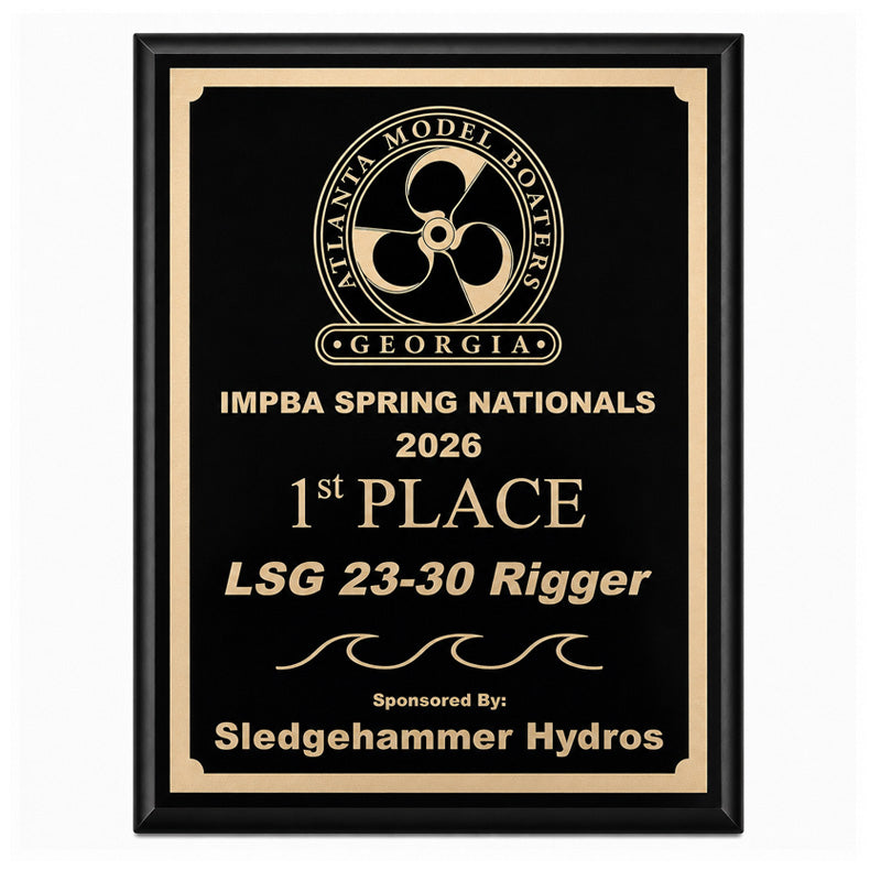Engraved High Gloss Black Plaque