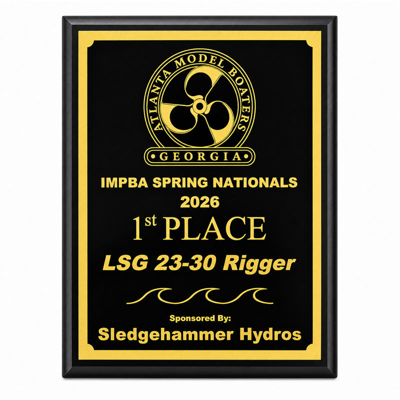 Engraved High Gloss Black Plaque