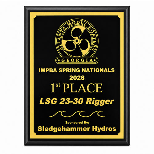 Engraved High Gloss Black Plaque