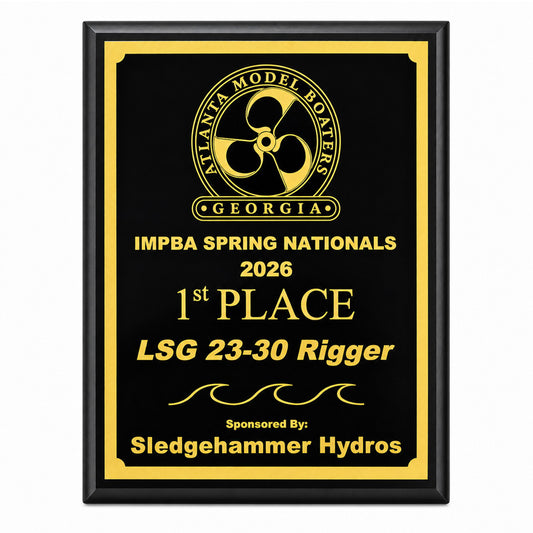Engraved High Gloss Black Plaque