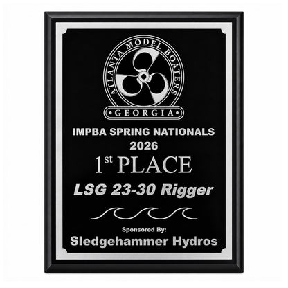 Engraved High Gloss Black Plaque