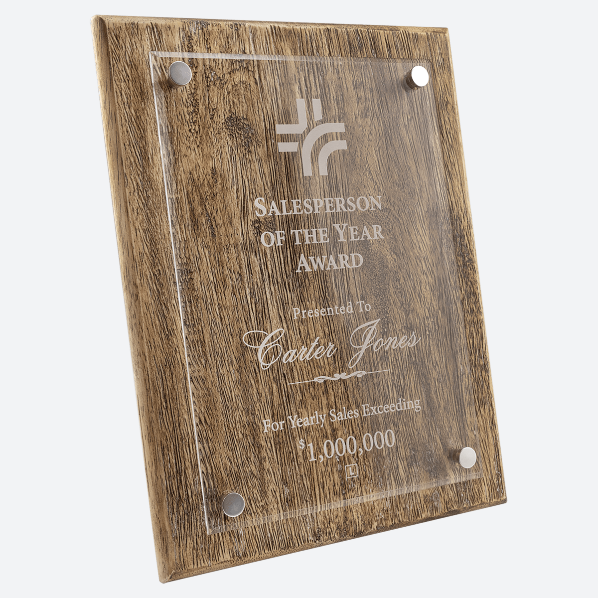 Barnwood Floating Acrylic Plaque