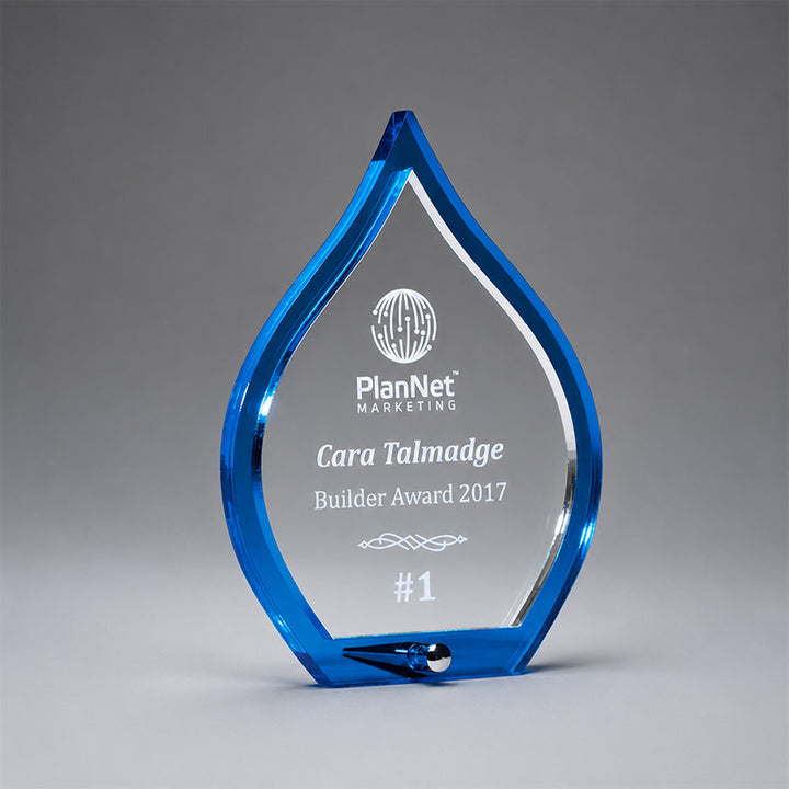 Blue Flame Acrylic Award