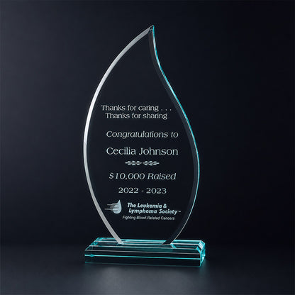 Flame Series Jade Acrylic Award
