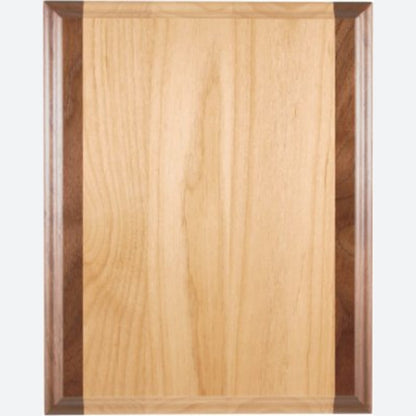 Genuine Red Alder and Genuine Walnut Plaque