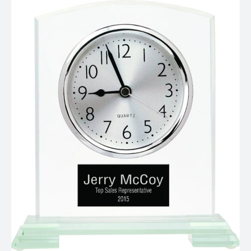 Square Arch Glass Clock