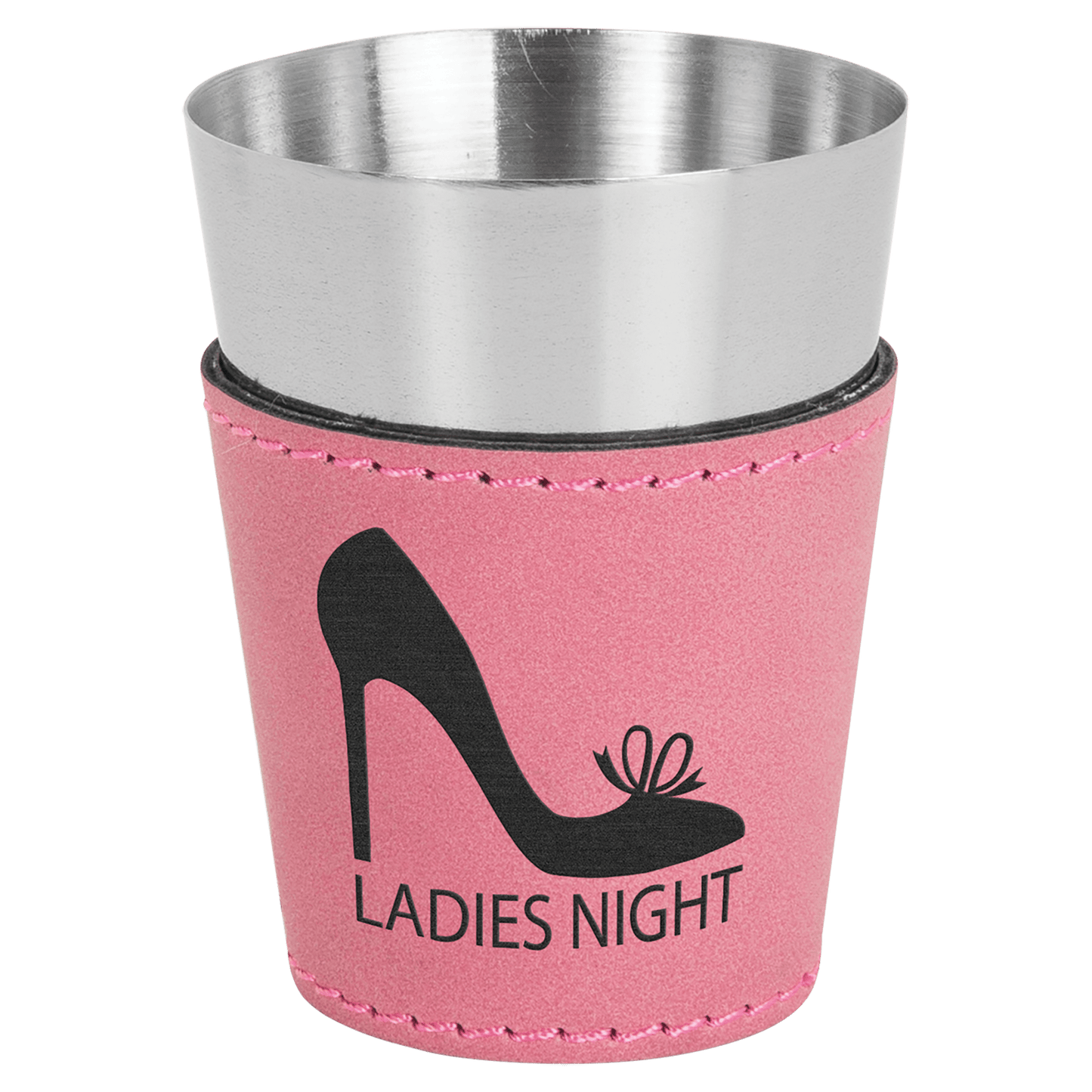 Leatherette and Shot Glass