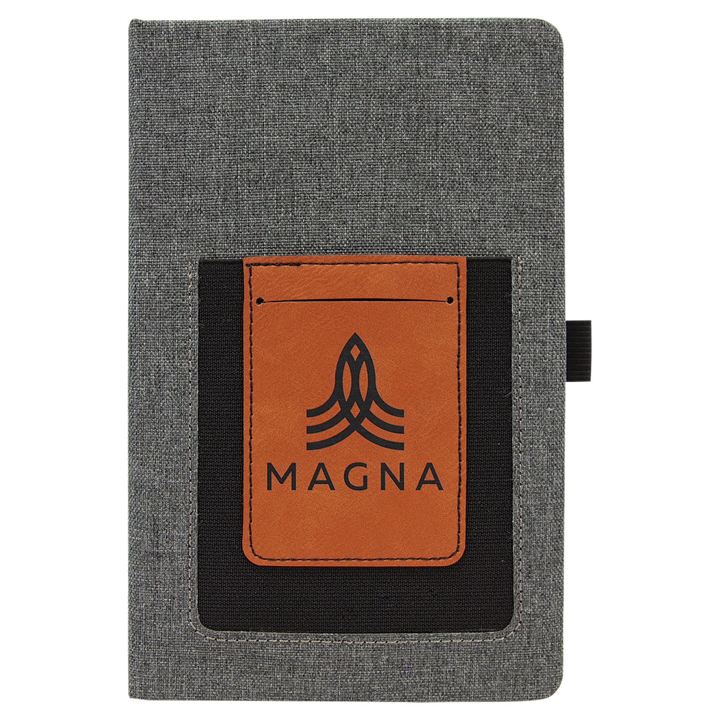 Leatherette Journal with Cell/Card Slot