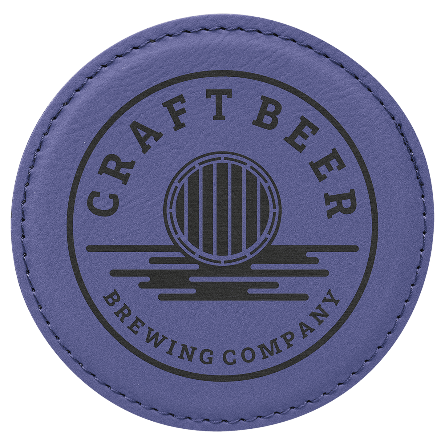 Round Leatherette Coaster