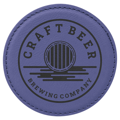 Round Leatherette Coaster