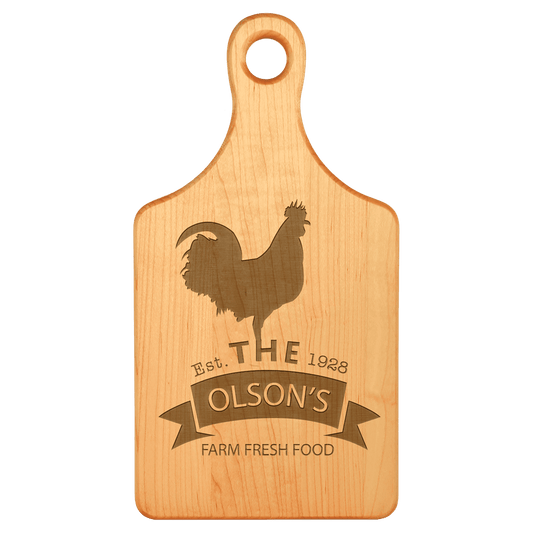 Maple Paddle Shaped Cutting Board
