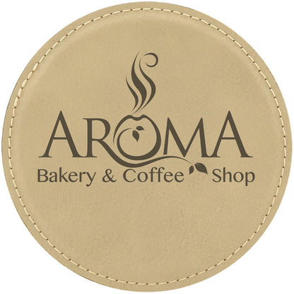 Round Leatherette Coaster