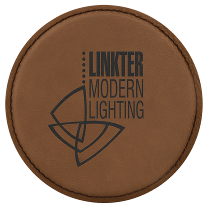 Round Leatherette Coaster