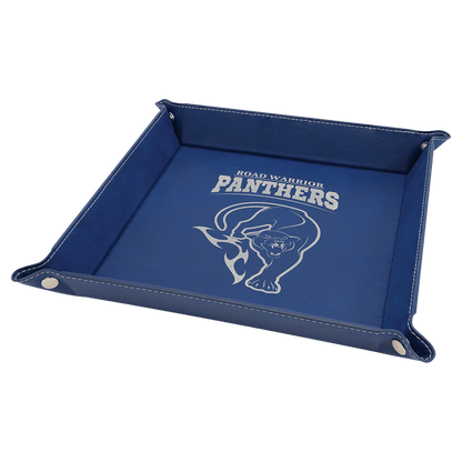 Leatherette Snap Up Tray with Snaps