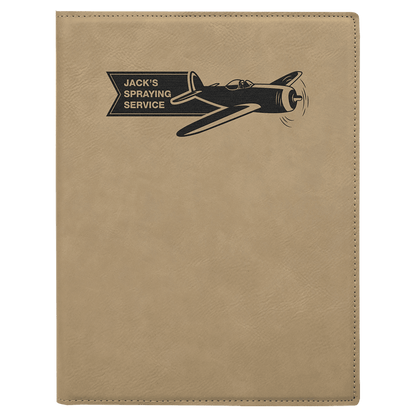 Leatherette Small Portfolio Notepad