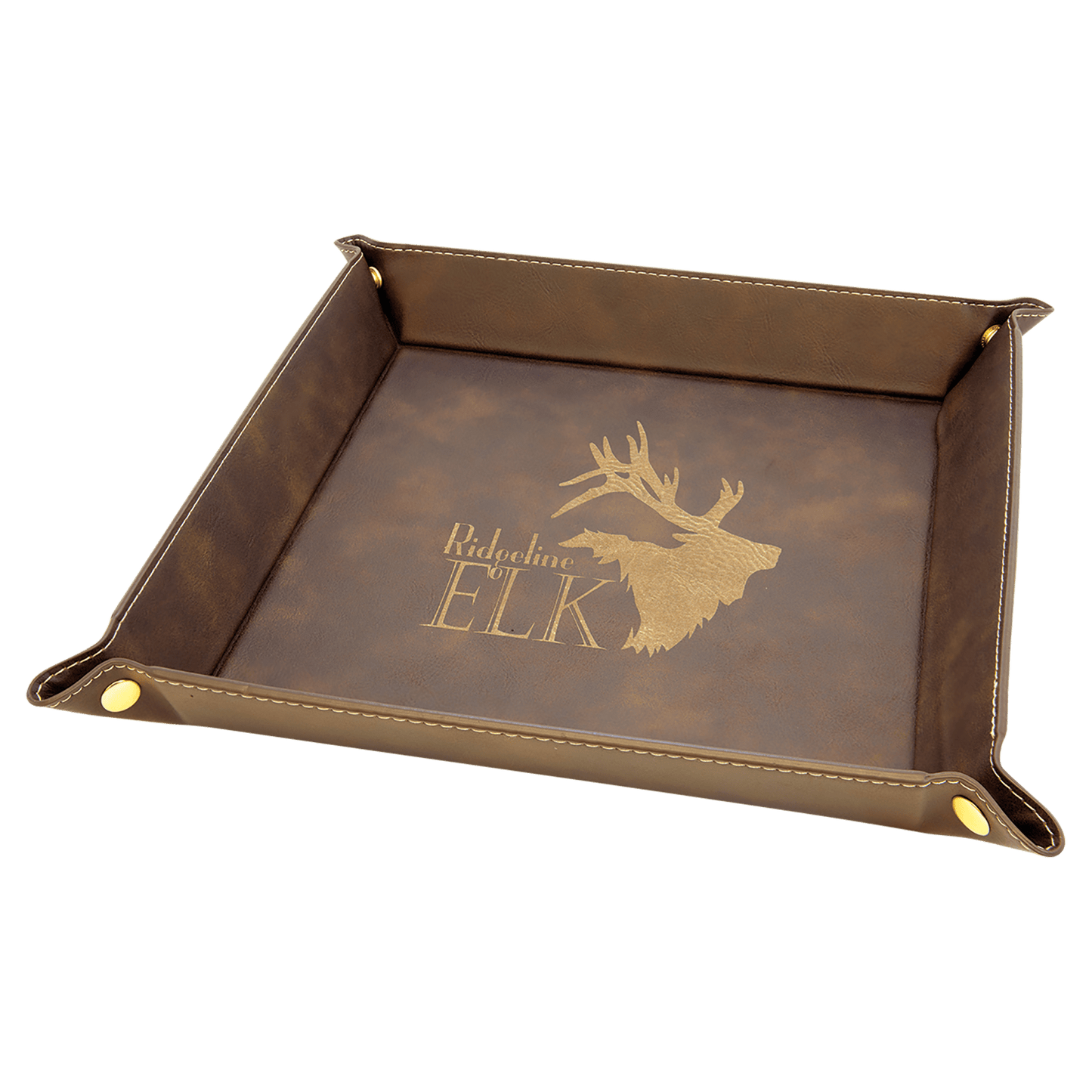 Leatherette Snap Up Tray with Snaps