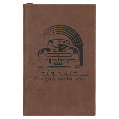 Leatherette Sketch Book Unlined Notepad