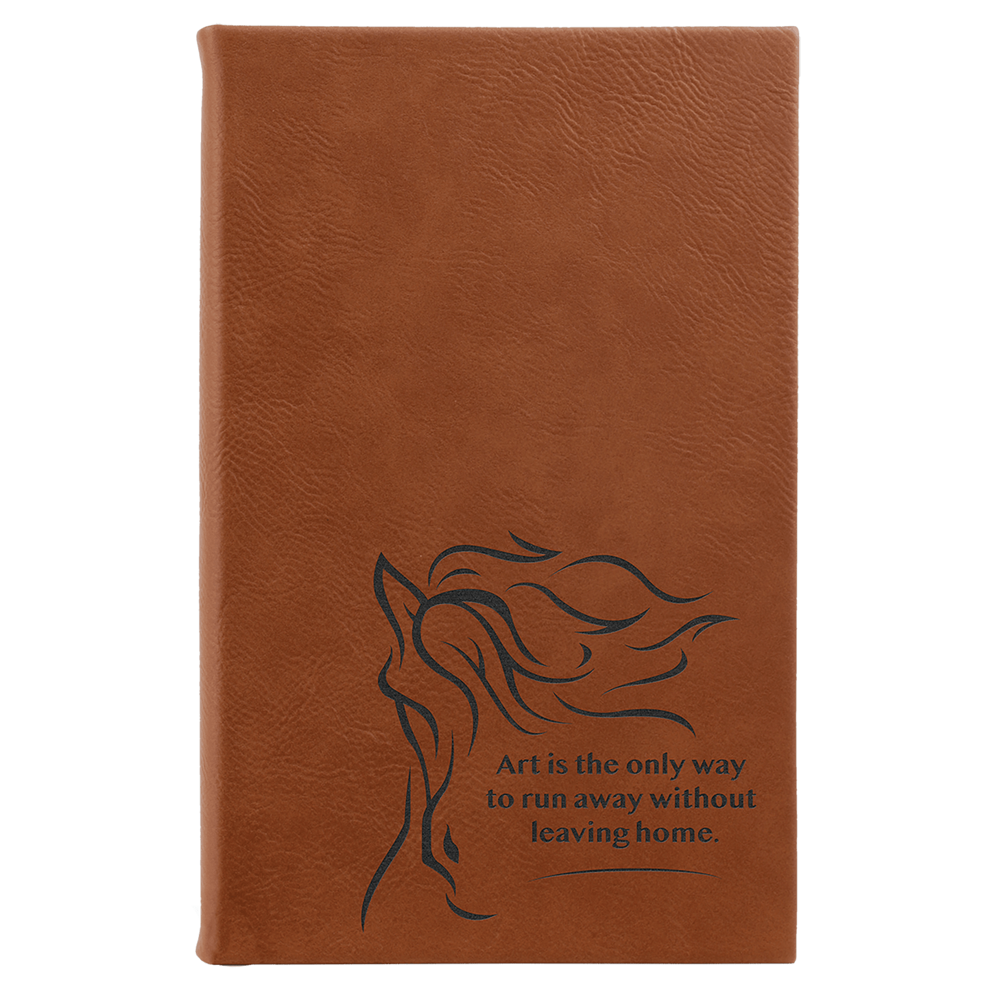 Leatherette Sketch Book Unlined Notepad