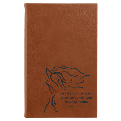 Leatherette Sketch Book Unlined Notepad