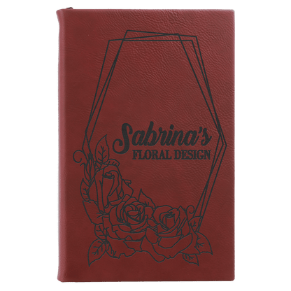 Leatherette Sketch Book Unlined Notepad