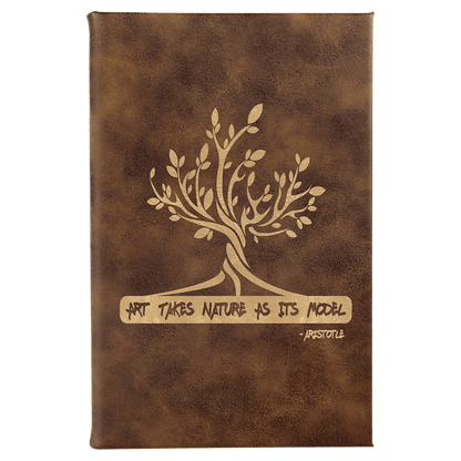 Leatherette Sketch Book Unlined Notepad