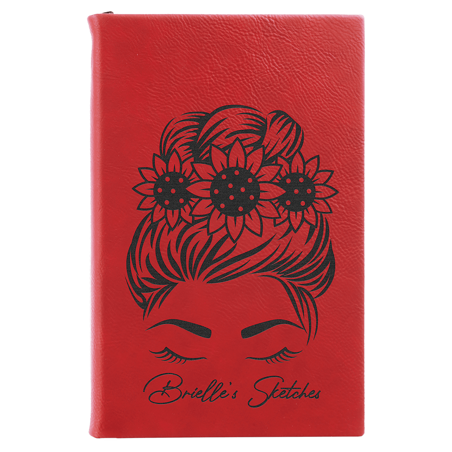 Leatherette Sketch Book Unlined Notepad