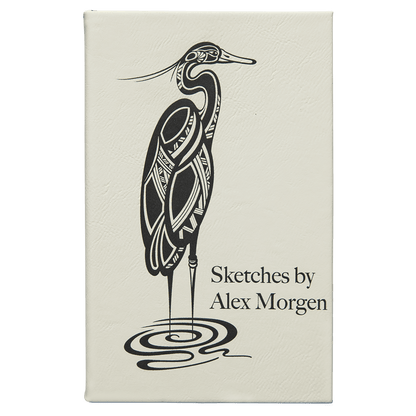 Leatherette Sketch Book Unlined Notepad