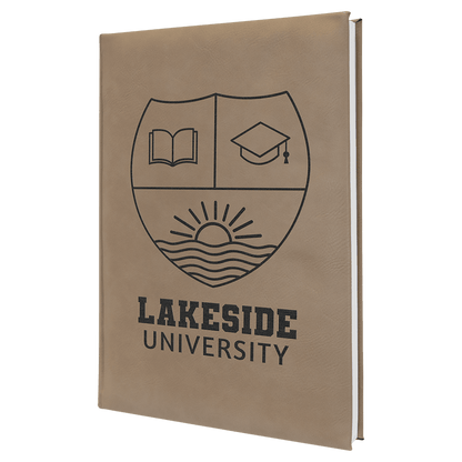 Leatherette Journal with Lined Notepad
