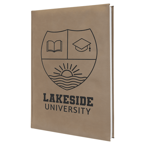 Leatherette Journal with Lined Notepad