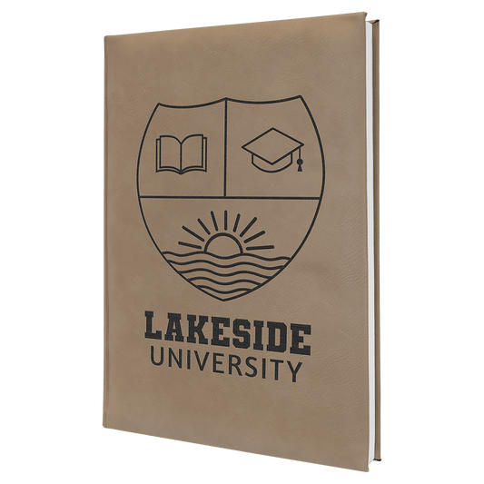 Leatherette Journal with Lined Notepad