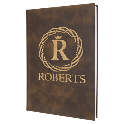 Leatherette Journal with Lined Notepad