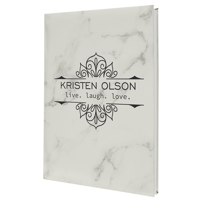 Leatherette Journal with Lined Notepad